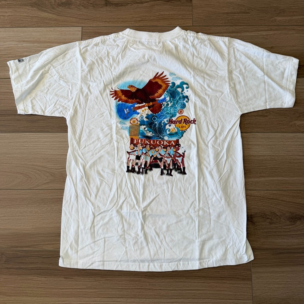 Vintage Hard Rock Cafe Fukuoka Japan White T Shirt
